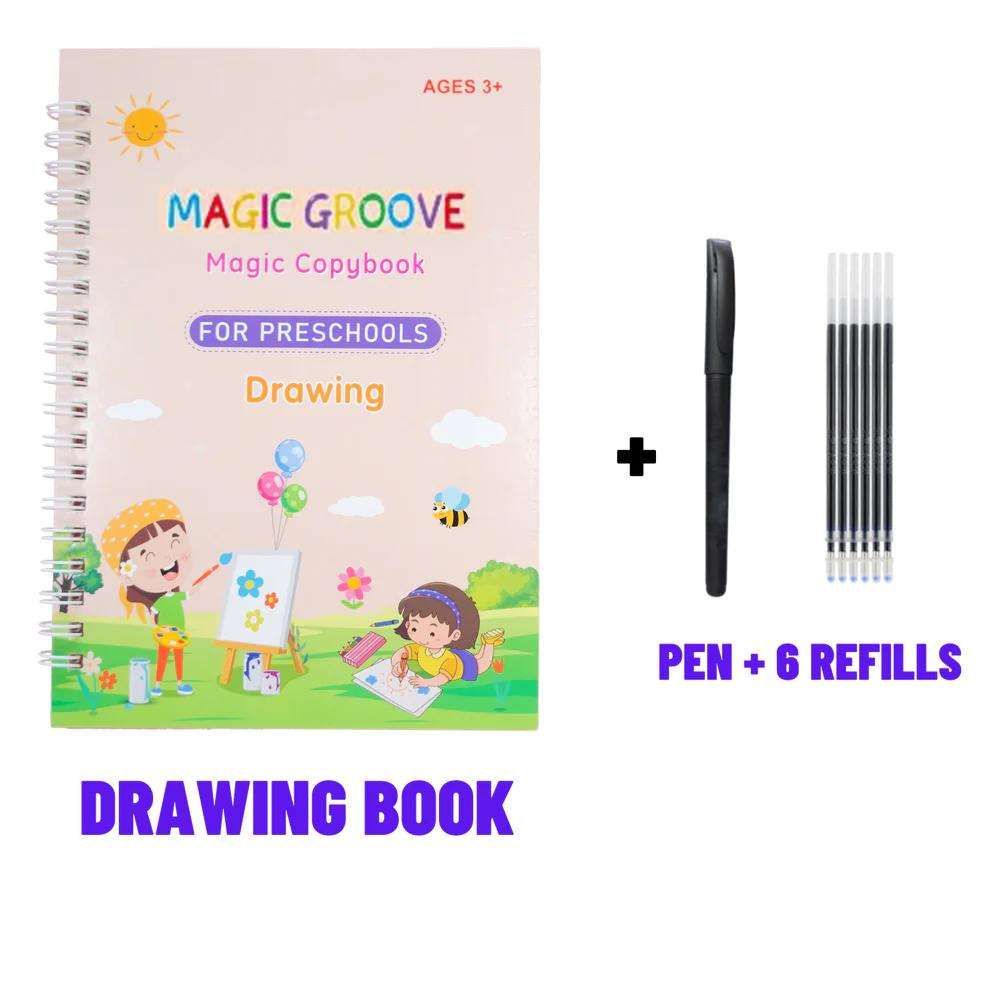 Magic Copy Book + Stifte mit unsichtbarer Tinte
